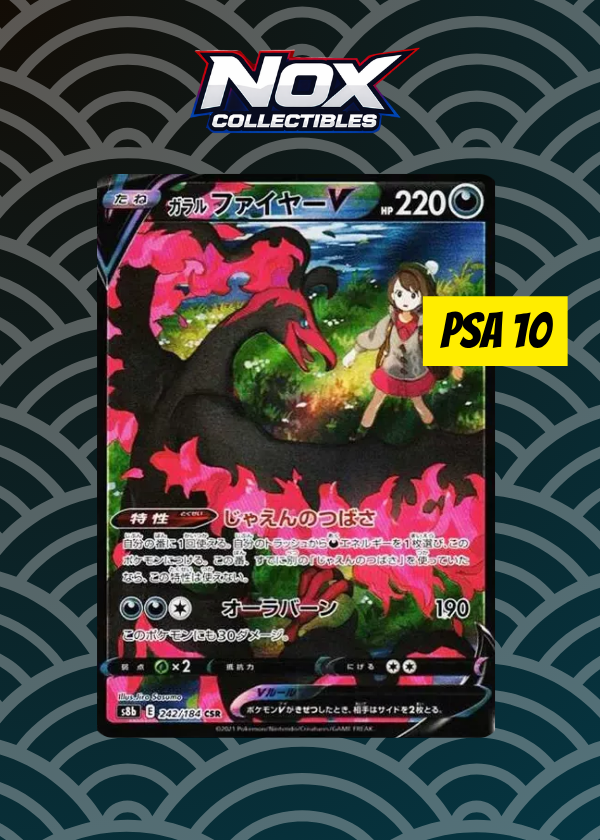 PSA10 Galarian Moltres V CSR S8b 242/184