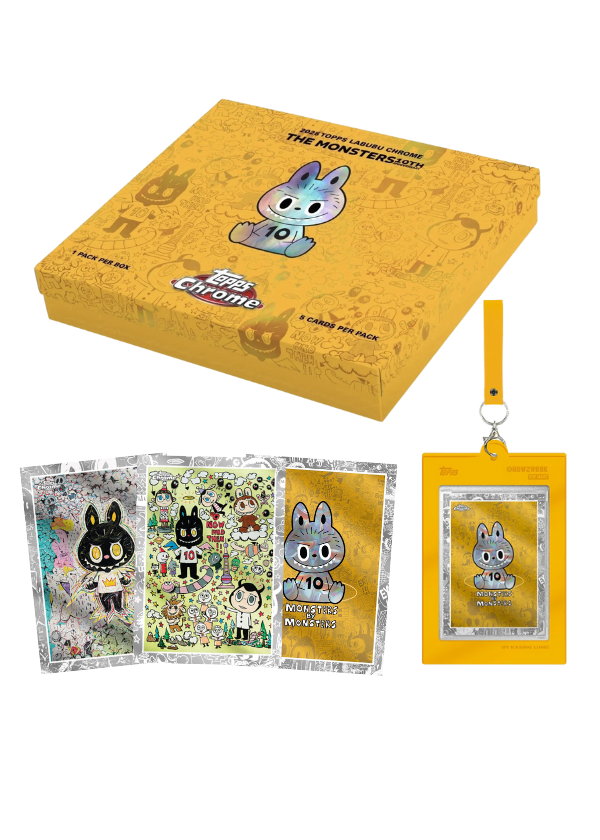 Topps X THE MONSTERS LABUBU Chrome Series Trading Cards box