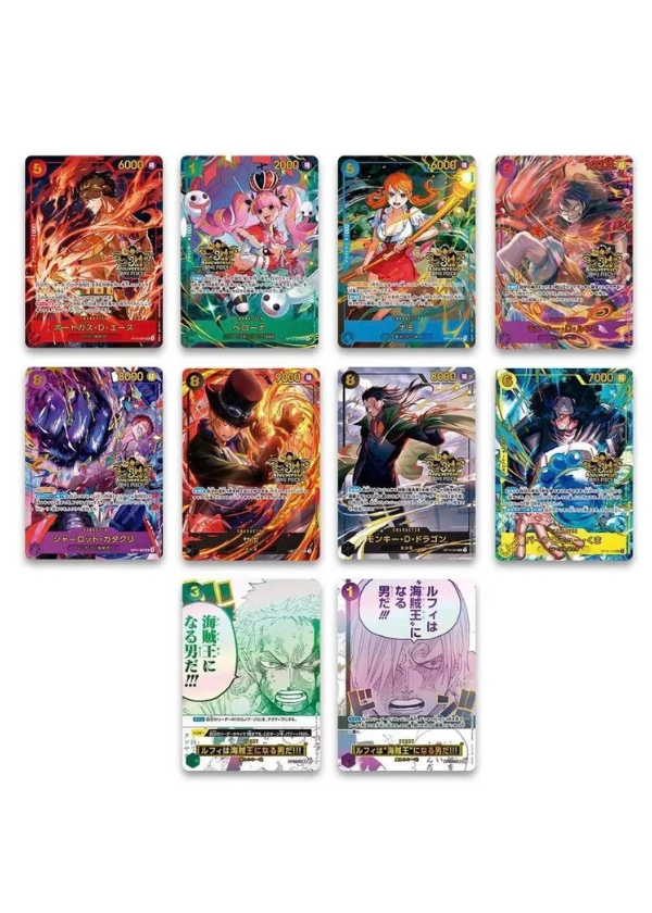 One Piece Card Game Japanese 3rd Anniversary Set
