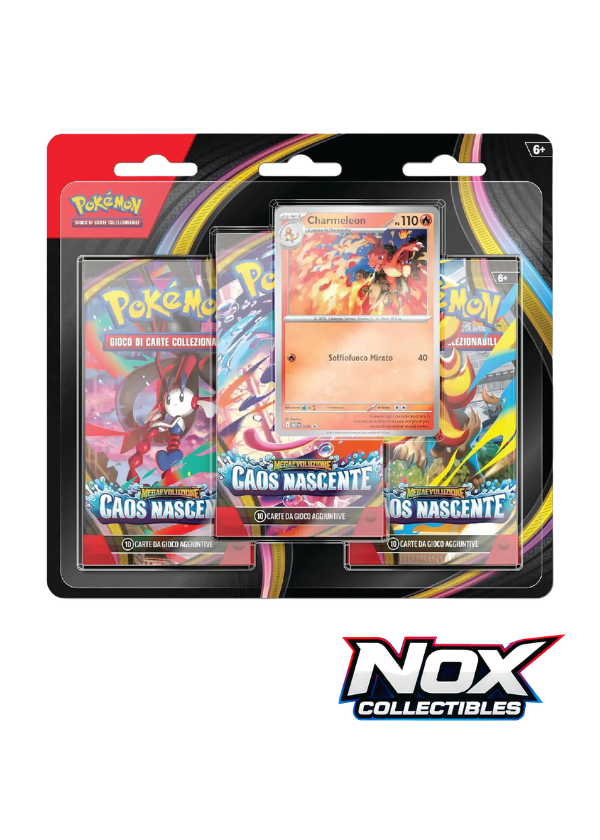 Blister 3-Buste di Caos Nascente: Charmeleon Caos Nascente