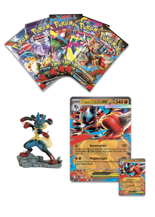 Collezione con statuina Mega Lucario-Ex (ITA)