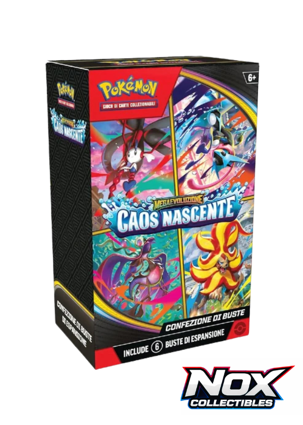 Megaevoluzione Caos Nascente Bundle da 6 Buste 10 Carte (ITA)