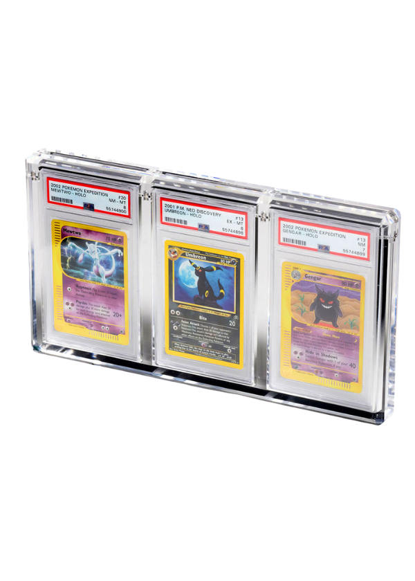 Case Acrylic Box da 3 Slot per carte gradate PSA/GRAAD
