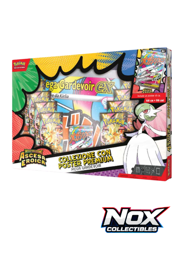 Collezione Ascesa Eroica con Poster Premium Mega Gardevoir ITA