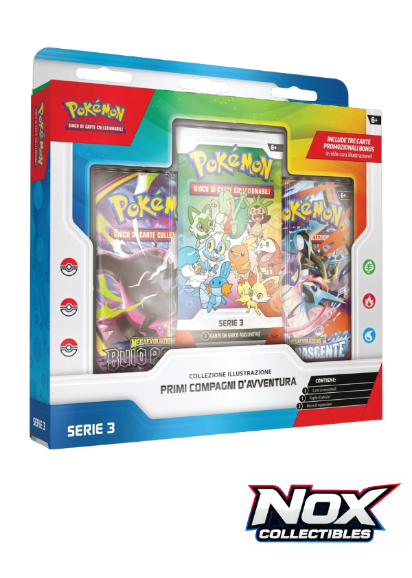 Pokémon collezione illustrazione primi compagni d’avventura – serie 3 ITA