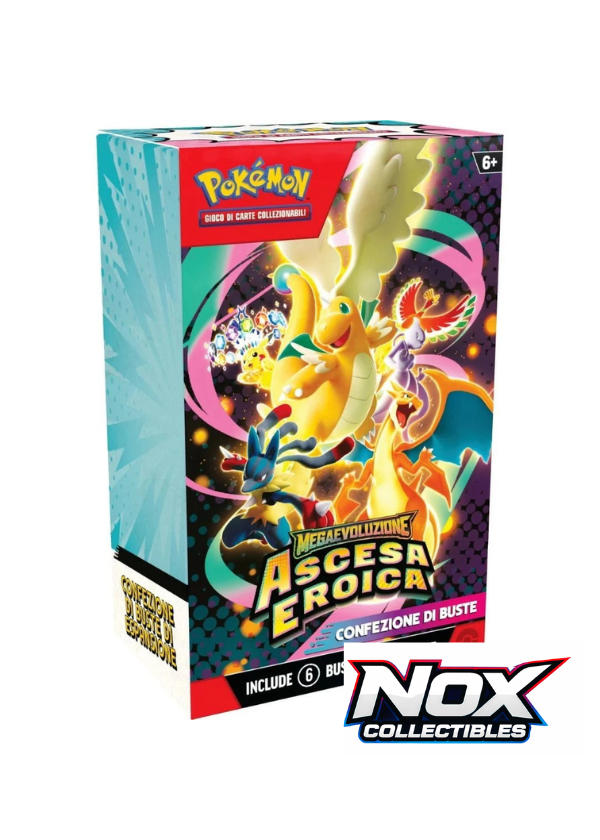 Megaevoluzione Ascesa Eroica Bundle da 6 Buste 10 Carte (ITA)