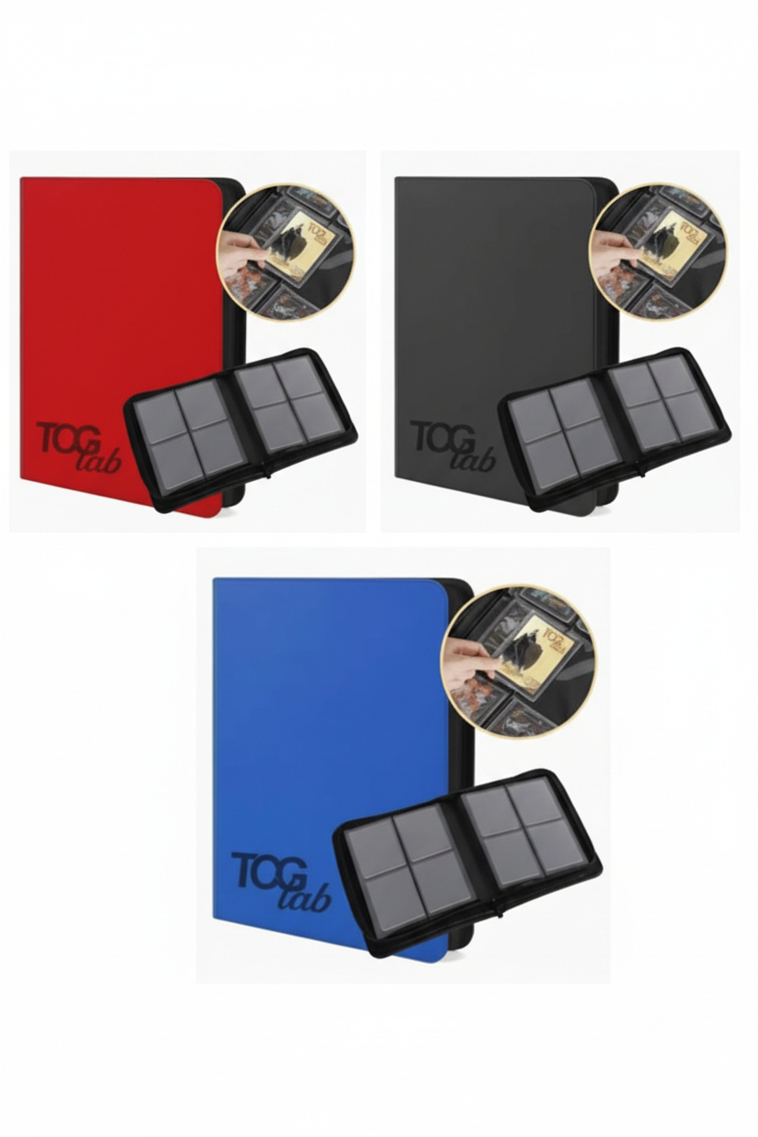 Album per Toploader a 4 Tasche - Rosso, Nero, Blu